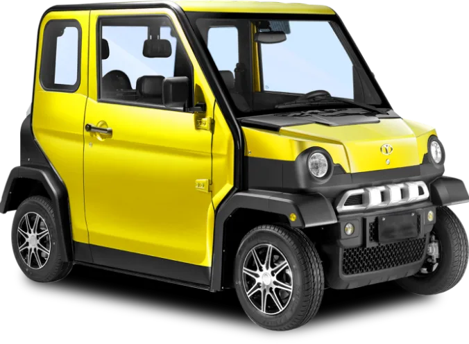Yellow golf cart rental
